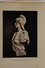 photographie sculpture Jean Gautherin La republique francaise buste Marianne