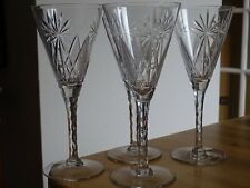 4 ANCIENS GRANDS VERRES A EAU