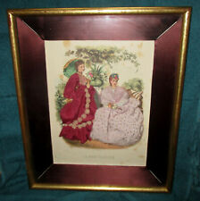 GRAVURE LA MODE ILLUSTREE fin XIXème–  Anaïs Toudouze et Huard  - Cadre HABILLEE