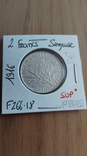 Pièce de 2 francs argent semeuse - 1916 - SUP ++