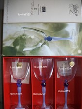 Cristal D'Arques  6 verres a eau modèle Eden fraicheur bleu neuf