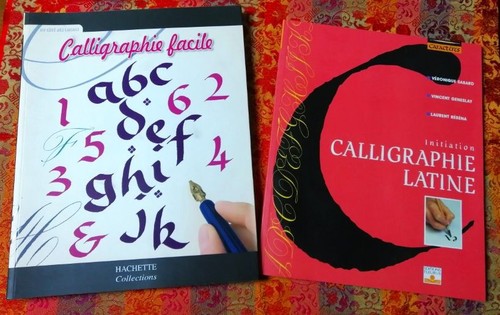Lot livres calligraphie - la,