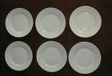 ANCIENNE ASSIETTE BLANCHE Lunéville Gien Digoin Sarreguemines comme Creil (x6)