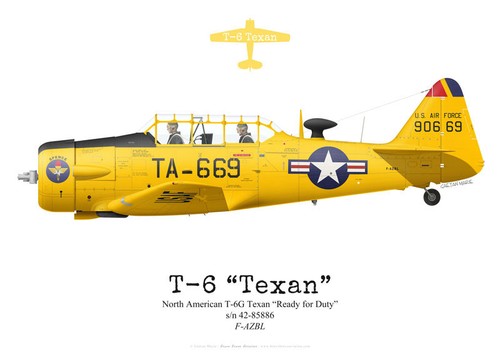 Print north american - american, t-6g