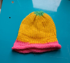 Accessoire Vêtement Poupée Grand Poupon BONNET 100% Laine Fait Main France 