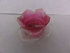 Ancienne tulipe de lampe rose fuchsia, forme pétale de rose