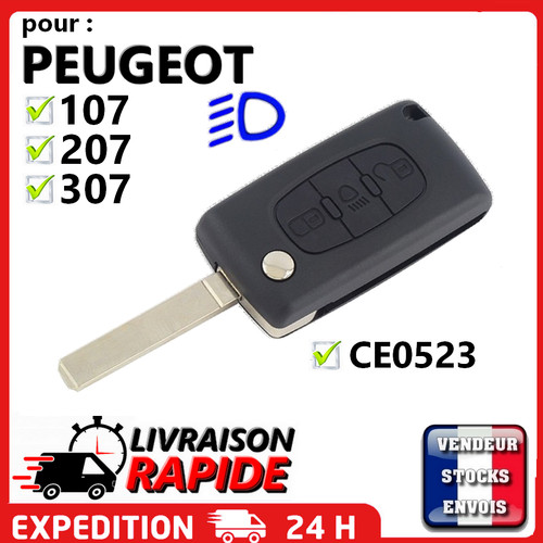 Coque clé plip boutons - coque,