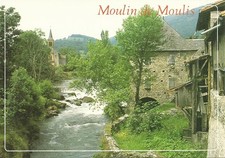 Le MOULIN de MOULIS - Carte postale couleurs neuve + ARIEGE + Moulin à eau