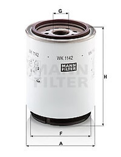 Mann filter 1142 filtre - wk, x