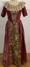 ANCIEN COSTUME MARQUISE ROBE ANCIENNE femme broderies dentelles vers 1930/ 1940