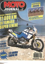 MOTO JOURNAL N°895 YAM SUPER TENERE / YAM125 DTR ELEC. / HONDA CROSS 90 / ENDURO