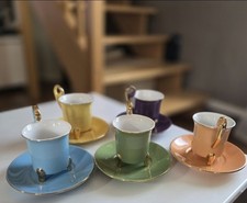 Magnifique Service Tasses A Café  Geneviève Lethu