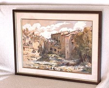 Aquarelle encadrée par