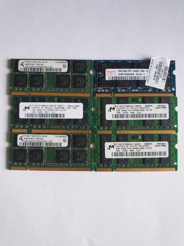 Lot mémoires ddr2 sodim - mémoires,