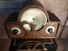 Ancien POSTE TSF / à lampe sans marque 1920 30 à restaurer haut parleur papier *