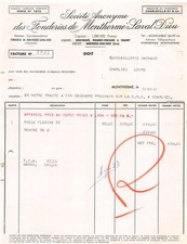 1963 SOCIETE ANONYME DES FONDERIES DE MONTHERME LAVAL DIEU A MONTREUIL SOUS