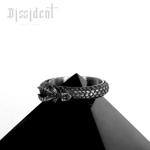 Bague chevalière acier - bague,