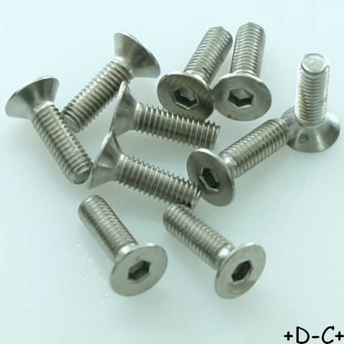 Vis tete fraisee m3x10mm - vis,