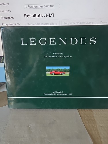 Livre légendes vente 26 - légendes,