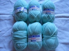 6 Pelotes de Laine PHILDAR Couleur "VERT D'EAU"