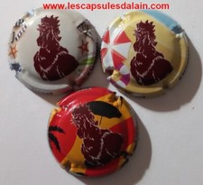 3 BELLES CAPSULES CHAMPAGNE BOUZY COQS 2022 REF N°32f a 32h NEWS