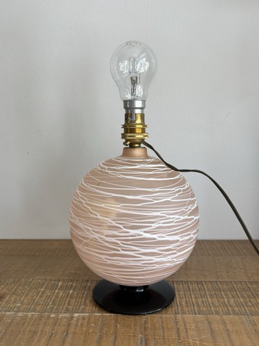 Ancien pied lampe verre - en,