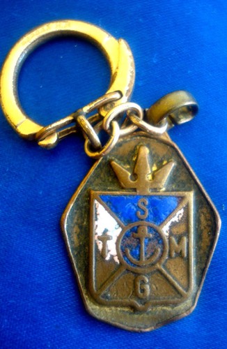 Porte cles sgtm encre - porte, marine
