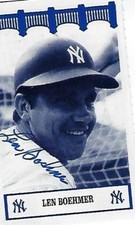 LEN BOEHMER signed 1992 The