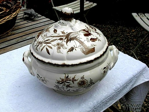 Belle soupière marron - soupiÈre,