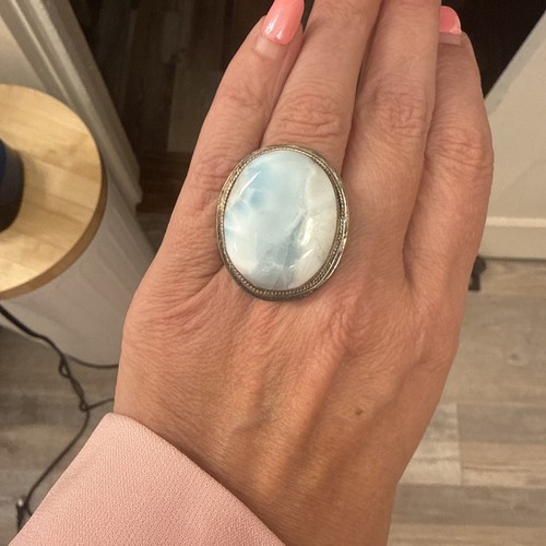 Vintage stunning huge - vintage, larimar