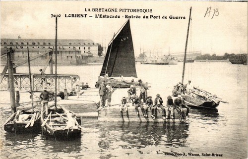 Cpa lorient estacade - lorient, l'estacade