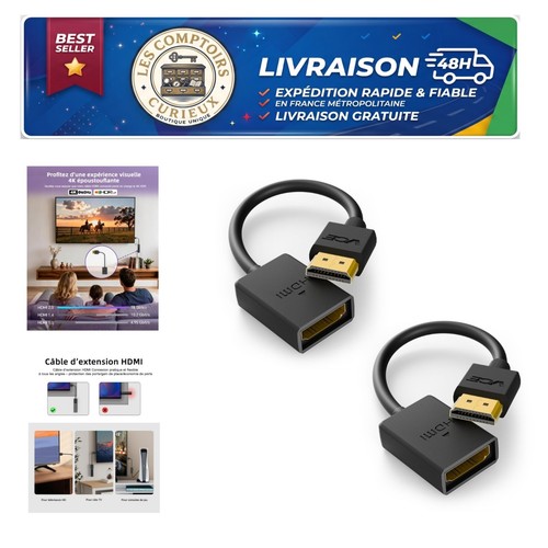 Rallonge hdmi mâle - rallonge, femelle