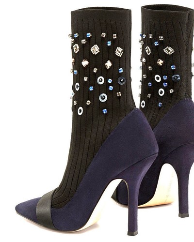 Escarpins bleu nuit style - escarpins,