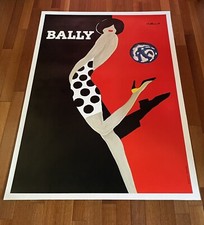Affiche Ancienne ,Villemot , Bally,￼175x120cm,entoilée ￼