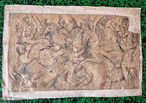 Dessin ancien crayon sur - crayon,