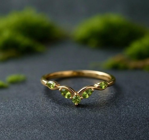 Bague femme 14k - 14k, peridot