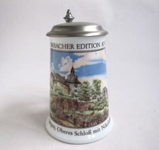 Chope à Bière à Couvercle Krombacher 1991 Château Siegen Eglise St Nicolas