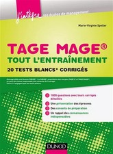 TAGE MAGE® - Tout l'entraînement: 20 tests blancs corrigés, Marie-Virginie 