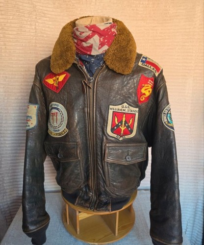 Blouson cuir avirex 1 - cuir, g-1
