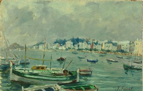 Tableau ancien huile paysage - ancien,