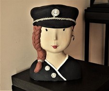 Statuette décoration buste de jolie "matelote". Haut. 26 cm. 