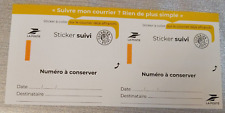 Variete-Sticker suivi avec omission d'impression du numero et code barre