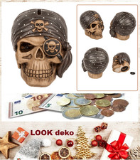 Tirelire Tête De Mort Pirate