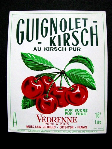 Etiquette guignolet kirsch - au,