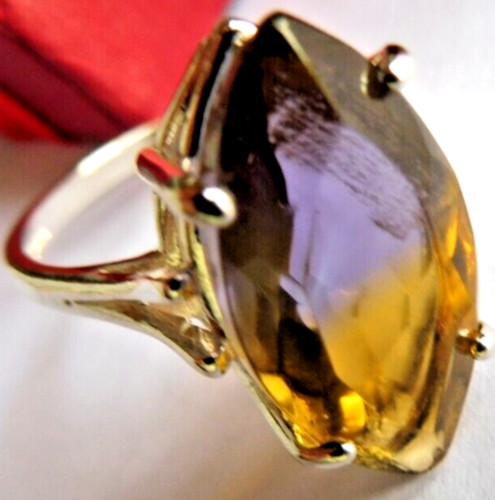 Bague précieuse amétrine - précieuse,