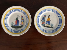 Quimper Two Earthenware Plates