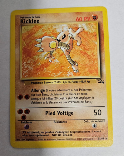 Carte pokémon kicklee 62 - pokémon, 22/62