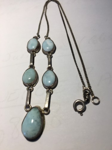 Collier argent pierres - argent, et