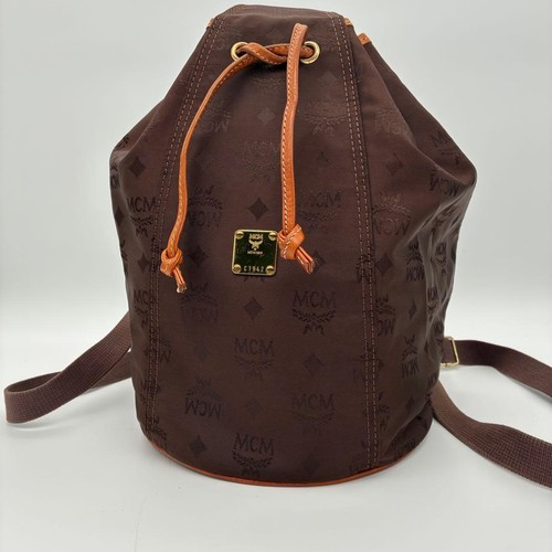Mcm drawstring bag visetos - drawstring,
