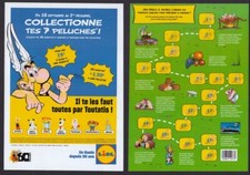 UDERZO . FLYER 7 PELUCHES ASTERIX . PUBLICITAIRE LIDL . 2019 . ( FF45 )